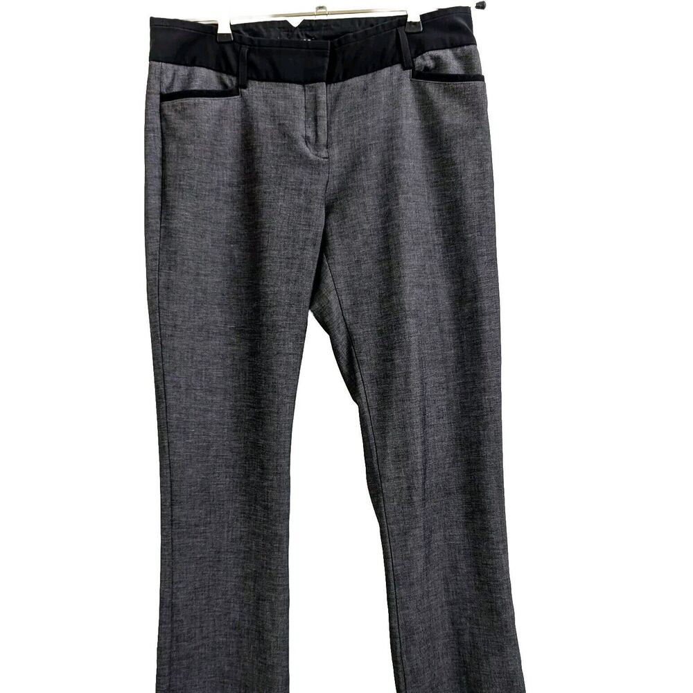 Express Columnist Gray Herringbone Boot Dress Pants Size 6R